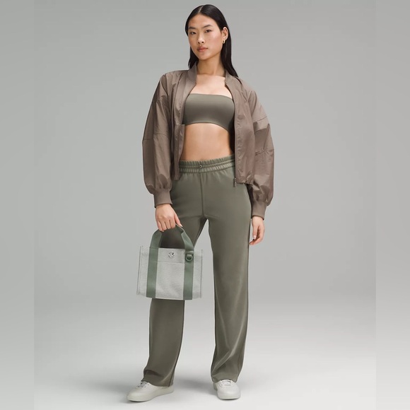 Lululemon Two-Tone Canvas Mini Tote Bag 4.5L- Grey Eucalyptus/Light Ivory - Picture 1 of 7